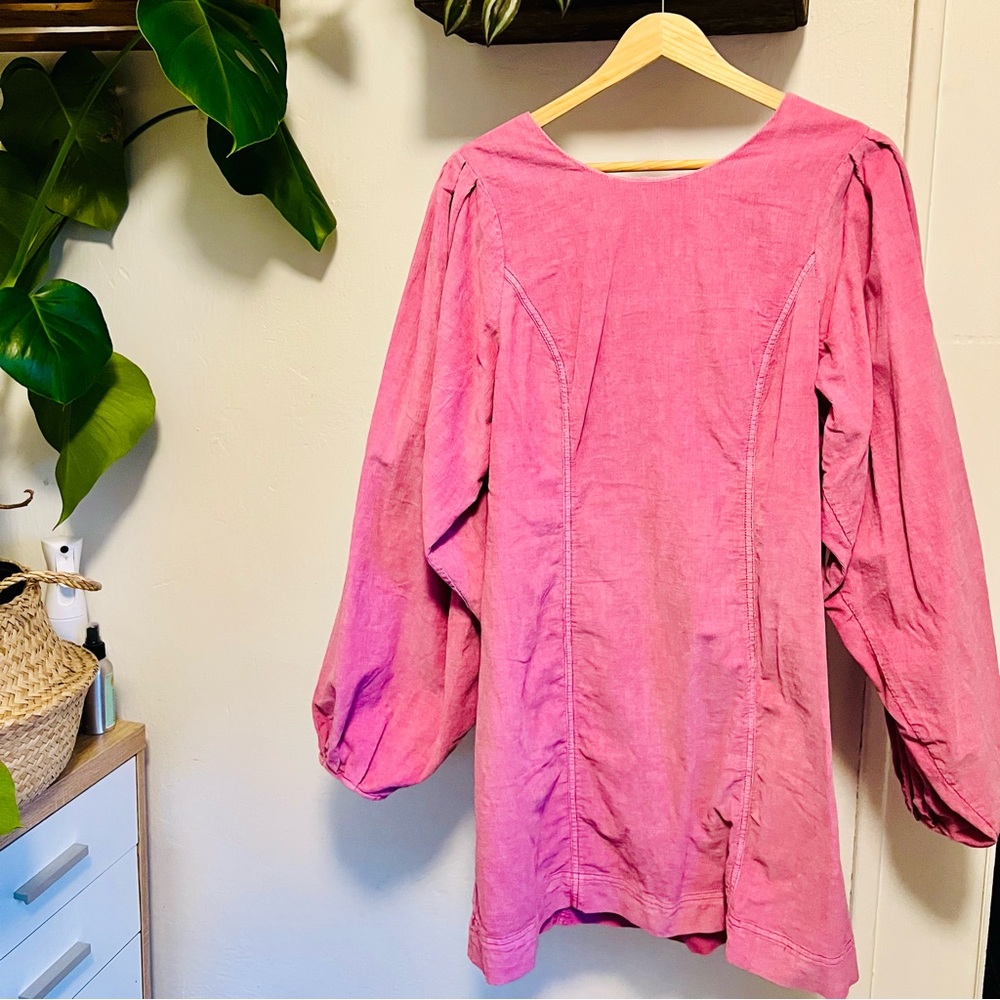 Short Pink Open Back Dress